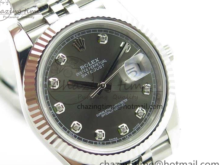 228238 Bracelet Noob Diamond Dial Edition Jubilee Best A3235 1:1 SS DateJust Gray On 0324
